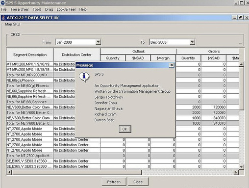 Screenshot of Opportunity Management