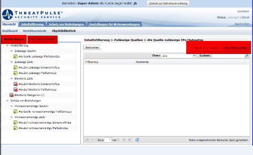 Screenshot of Cloud Security Service